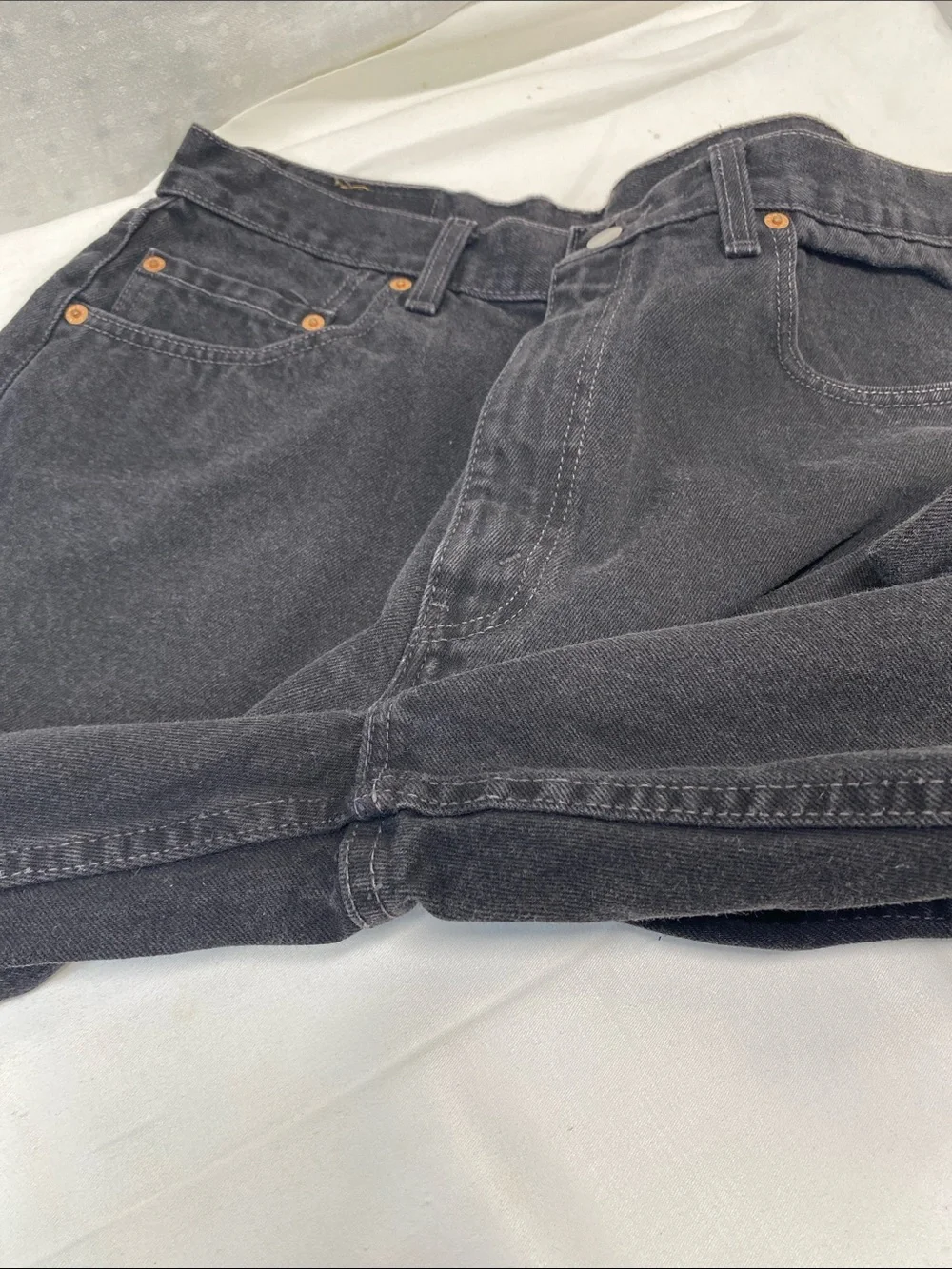 Vintage Levi's Men's Charcoal Relaxed Straight Jeans 90s USA 100% Cotton